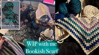 WIP with me Bookish Scarf  Inspired by ACOMAF [upl. by Gall564]