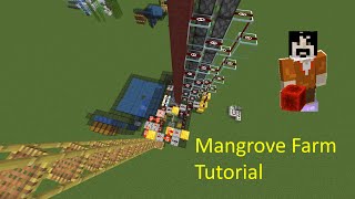 Simple and fast Mangrove AFK tree farm tutorial 11k logsh Minecraft Survival Java 19x20x [upl. by Dulcia]