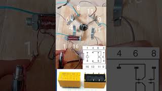 Scheme and how the relay circuit works relayprojecteksperimenshorts [upl. by Enilrahc]