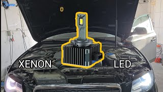 Audi A4 B8 Headlight Bulbs D3S Replacement 👨‍🔧🚗  Xenon to Led Upgrade  Aliexpress [upl. by Nylidnam693]