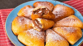 Donas rellenas de Nutella  Deliciosas [upl. by Ahsinek718]