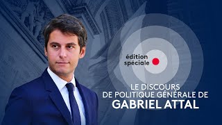 France 2  Édition spéciale  Discours de politique générale du Premier ministre Gabriel Attal [upl. by Egan]