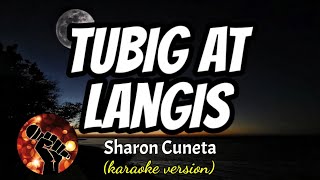 TUBIG AT LANGIS  SHARON CUNETA karaoke version [upl. by Ariajaj]