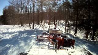 Grooming with a 1973 Thiokol 2100 in Northwood NH [upl. by Minor812]