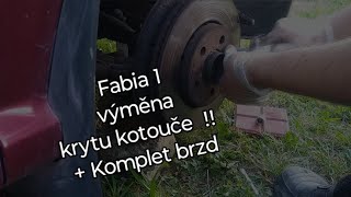 Výměna kotoučů  krytu kotouče zábava D quot a brzdových destiček  Škoda Fabia 1 [upl. by Barri]