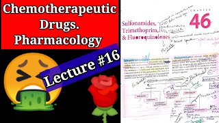 Chemotherapeutic drugs pharmacology lecture16 chapter 46 fluoroquinolones chemotherapy lecture [upl. by Hillery]