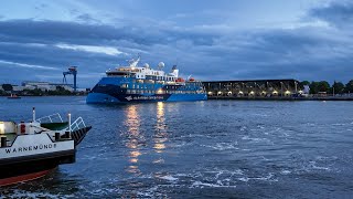 „Ocean Albatros“  Auslaufen aus RostockWarnemünde [upl. by Langer]