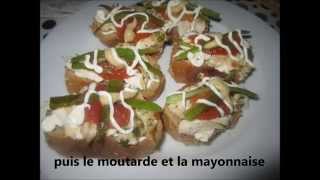 tartinettes au poulet مقبل الباكيط بالدجاج، شهيوات رمضان [upl. by Atikam]