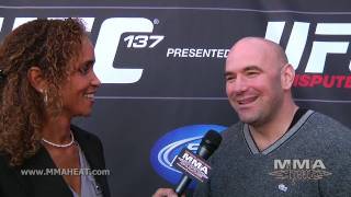 Dana White on UFC 137 Jones  Evans as TUF Coaches Anderson Punching Chael in the Mouth [upl. by Nettie120]