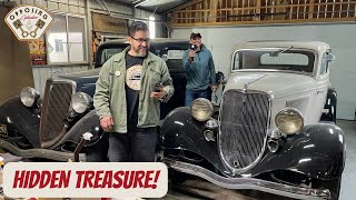 WE FIND TREASURE AROUND EVERY TURN AND IN EVERY GARAGE 37 CARS AND MOTORCYCLE COLLECTION [upl. by Notseh]