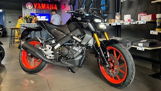 Yamaha Mt 15 2024 New Model Full Black Detailed Review  New Updates Changes Price Mileage [upl. by Yenalem728]