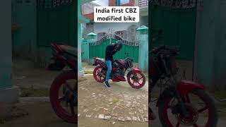 INDIA FIRST CBZ MODIFIED BIKE😱 CBZ modified viral shorts trending youtubeshorts [upl. by Ahsiek]