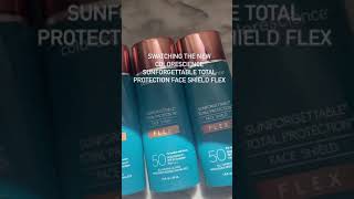 Colorescience Sunforgettable Total Protection Face Shield FLEX My Review amp Swatches  SHORTS [upl. by Vachell195]