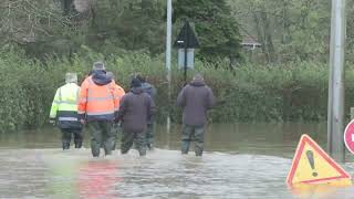 Intempéries dans le PasdeCalais HesdigneullèsBoulogne sous les eaux  AFP Images [upl. by Ysnil]