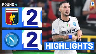 GenoaNapoli 22  Politano rescues a draw for champions Goals amp Highlights  Serie A 202324 [upl. by Cantlon311]