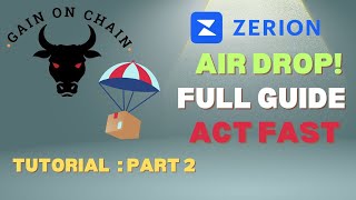 Zerion airdrop full guide part 2 [upl. by Romola]