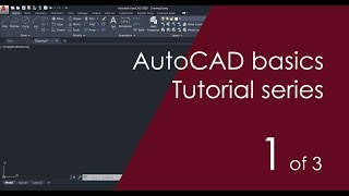 AutoCAD Basic Tutorial for Beginners  Part 1 of 3 [upl. by Ahsiyn]