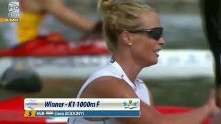 2017 ECA Canoe Sprint European Championships Womans K1 1000m Final A No Sound [upl. by Nagear]