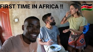 EATING AFRICAN TYPICAL FOOD IN KENYA FOR THE FIRST TIME  FIRST IMPRESSION [upl. by Valaria]