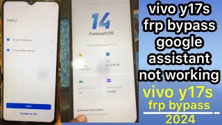 vivo y17s frp bypass google assistant not working  Android 14 latest version frp y17s frpbypass [upl. by Mayram]