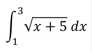 Integral definida con raíz  Ejemplo 2 [upl. by Sille]