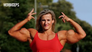 Ifbb Pro Muscle Girl Lenka Ferencukova Woman bodybuilder [upl. by Laehplar]