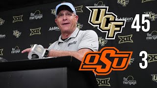 UCF 45 Oklahoma State 3  Gus Malzahn Press Conference ⚔️🏈 [upl. by Alodee]