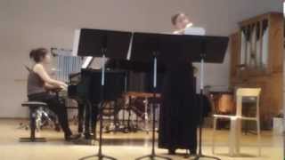 Pierre Boulez  Sonatine pour flute et piano  Laura Faoro fl  Yoko Kimura pf [upl. by Lenee]