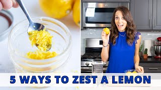 How to Zest a Lemon  5 Quick amp Easy Ways [upl. by Sardella]