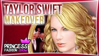 Taylor Swift Makeover  Make Up Game for Kids [upl. by Adnamaa]