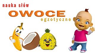 Nauka słów OWOCE EGZOTYCZNE  Nauka owoców cz1 [upl. by Reinar]