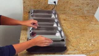 This food warming tray is extremely easy to assemble and use [upl. by Almallah188]