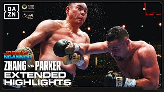 EXTENDED HIGHLIGHTS  Zhilei Zhang vs Joseph Parker Knockout Chaos [upl. by Tnomad]