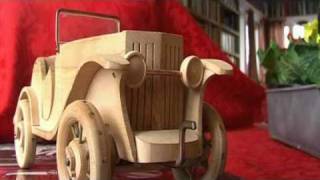 Wooden model car Inspired by MG TD [upl. by Pollux]