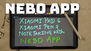 XIAOMI PAD 6 Xiaomi pen 2 Note Taking in Nebo App smartphone xiaomi trending [upl. by Heintz305]