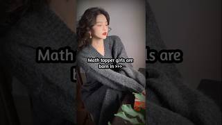 Math topper girls are born in ❤️shortsfeed trending shorts youtube ytshorts [upl. by Aelram951]