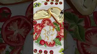 Burrata 🥗 salad italianfood burrata asmr [upl. by Anihpled]