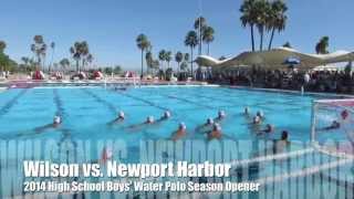 High School Water Polo Long Beach Wilson vs Newport Harbor [upl. by Sephira66]