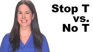 Stop T vs No T  American English Pronunciation [upl. by Ynos778]