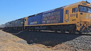 7902V PN up Fruitflyer G519G523G540 Mildura West to Melbourne 1140 91024 Tatyoon VIC [upl. by Eenor]