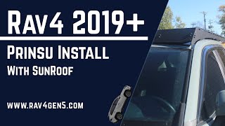 Prinsu Roof Rack Install on Toyota Rav4 2019 2020 2021 [upl. by Enahpets]