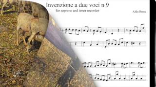 A Bova Invenzioni a due voci 9 e 10 for recorder [upl. by Llered567]