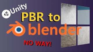 How to use Unity PBR in Blender  Blender amp Unity Tutorial [upl. by Euqnimod]