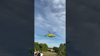 Wiltshire Air Ambulance Taking Off in Trowbridge [upl. by Hike155]