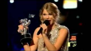 Actual Footage Kanye West Taylor Swift 2009 VMAs [upl. by Terrej243]