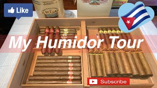 🇨🇺 HUMIDOR FULL OF CUBAN CIGARS COHIBAMONTECRISTOetc [upl. by Bledsoe]