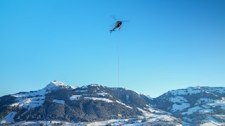 Luftige Mission beim HahnenkammRennen 2024 [upl. by Kylynn]