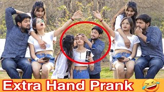 परिभाषा Extra Hand Prank Part 5 On Delhi Stranger Girl  Hem Yadav [upl. by Marje]