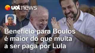 Lula e Boulos Benefício eleitoral será maior do que multa a ser paga pelo presidente diz Sakamoto [upl. by Yatnwahs788]