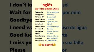 Inglês Aprenda frases mais úteis em inglês para principiantes [upl. by Nnazus]